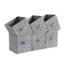 Foldable Fabric Storage Cubes (Set of 6)