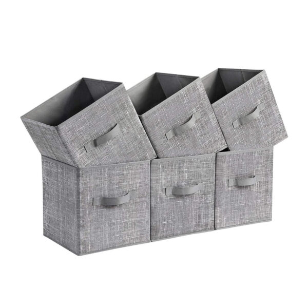 Foldable Fabric Storage Cubes (Set of 6)