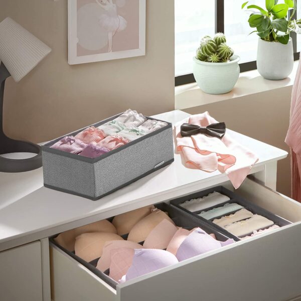 Drawer Organiser (Set of 4) - Grey - Image 2