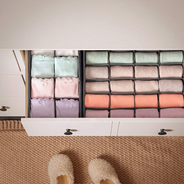 Drawer Organiser (Set of 4) - Grey - Image 6