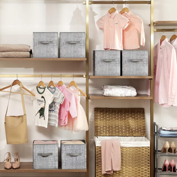 Foldable Fabric Storage Cubes (Set of 6) - Image 7