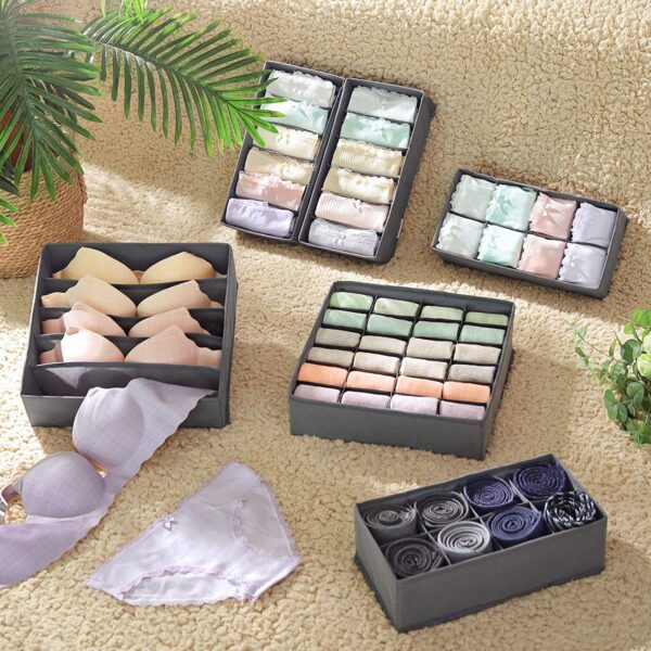 Drawer Organiser Grey (Set of 4) - Image 7