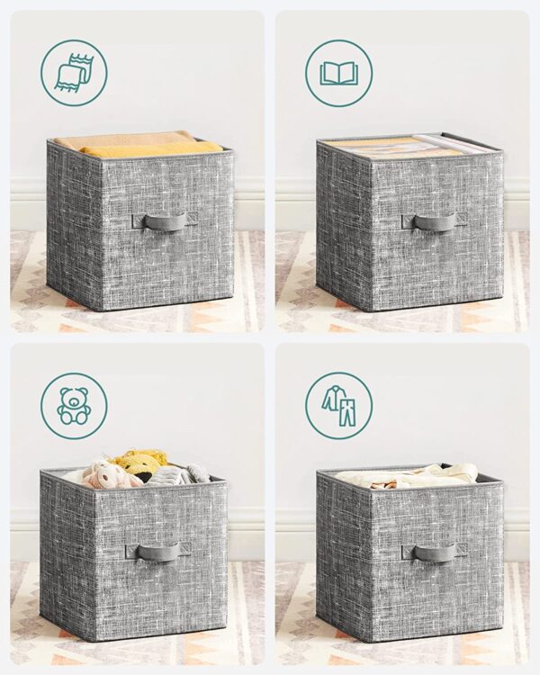 Foldable Fabric Storage Cubes (Set of 6) - Image 4