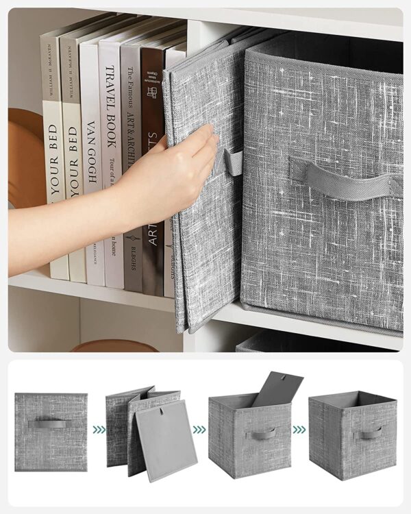 Foldable Fabric Storage Cubes (Set of 6) - Image 6