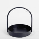 Cairo Round Metal Caddy Medium - Ink Blue