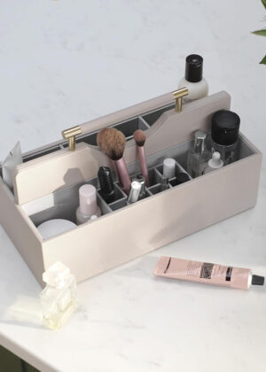Cosmetic Organiser Caddy Large - Taupe
