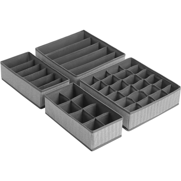 Drawer Organiser (Set of 4) - Grey