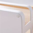 Slim Organiser with Wooden Handle - White