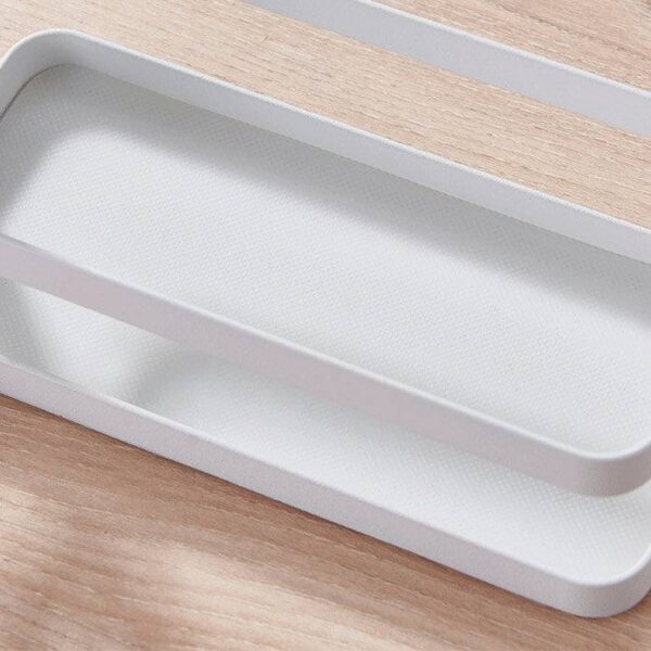 Slim Organiser with Wooden Handle - White - Image 8