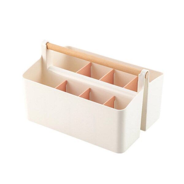 Storage Caddy with Adjustable Dividers - White - Image 2