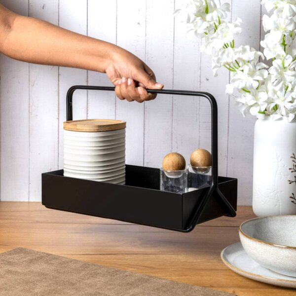 Posta Metal Caddy Large - Black