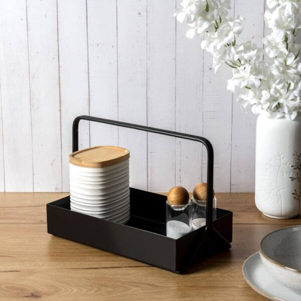 Posta Metal Caddy Large - Black - Image 3