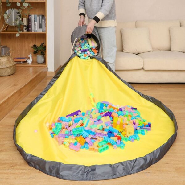 Toy Storage Basket Organiser and Play Mat - Image 3