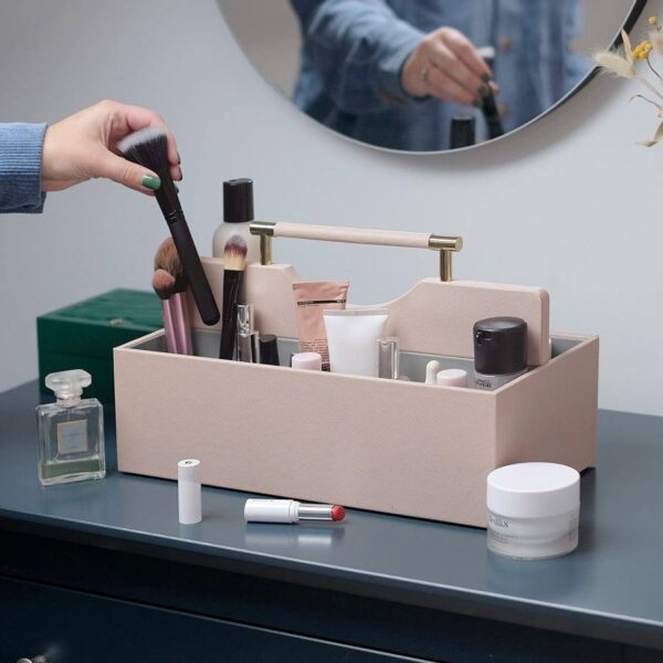 Cosmetic Organiser Caddy Large - Blush Pink