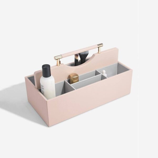 Cosmetic Organiser Caddy Large - Blush Pink - Image 5
