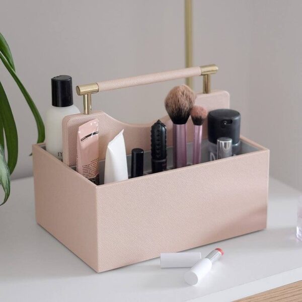 Cosmetic Organiser Caddy Medium - Blush Pink