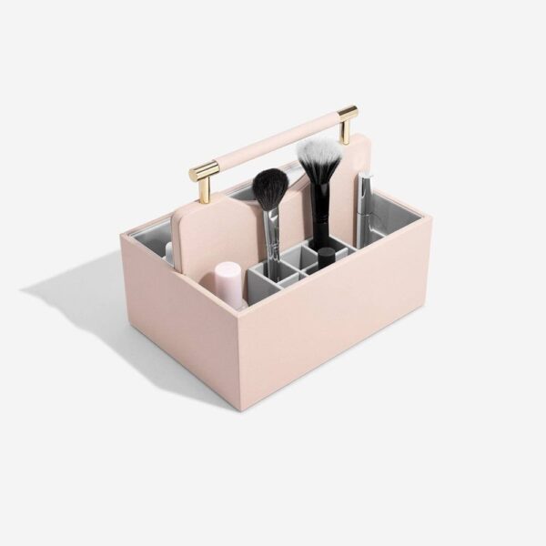 Cosmetic Organiser Caddy Medium - Blush Pink - Image 4