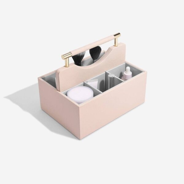 Cosmetic Organiser Caddy Medium - Blush Pink - Image 5