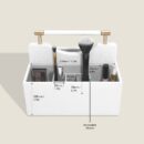 Cosmetic Organiser Caddy Medium - Pebble White